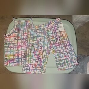 Colorful Grid Pattern Women's Set